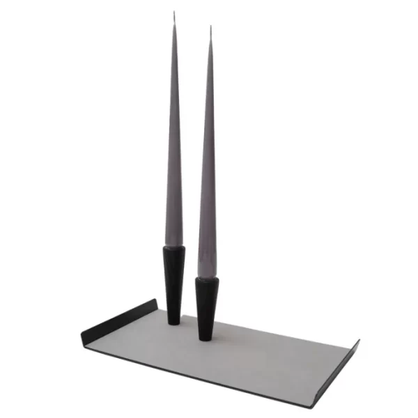 Schlussverkauf ? Lind DNA Cone Oak Kerzenständer – 2er Set – 2er Set – 3×9 Cm / 3×12 Cm – Black ? 3