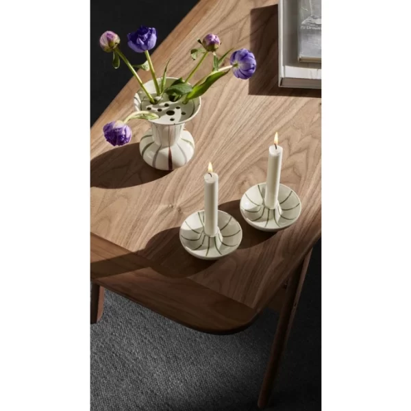 Aktion ? Kähler Design Kähler Signature Kerzenständer – Ø 11 Cm – Höhe: 3,5 Cm – Grün ? 5
