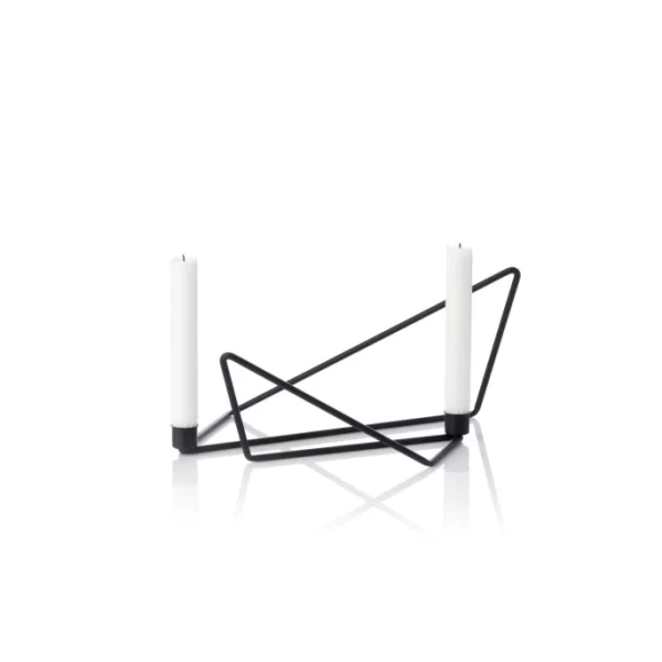 Bestes Angebot ? Applicata Folded Kerzenhalter Large – 31×12 Cm – Höhe 15 Cm – Black ❤️ 5