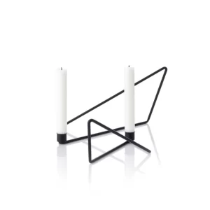 Bestes Angebot ? Applicata Folded Kerzenhalter Large – 31×12 Cm – Höhe 15 Cm – Black ❤️ 16