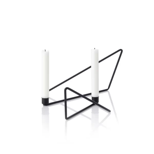 Bestes Angebot ? Applicata Folded Kerzenhalter Large – 31×12 Cm – Höhe 15 Cm – Black ❤️ 6