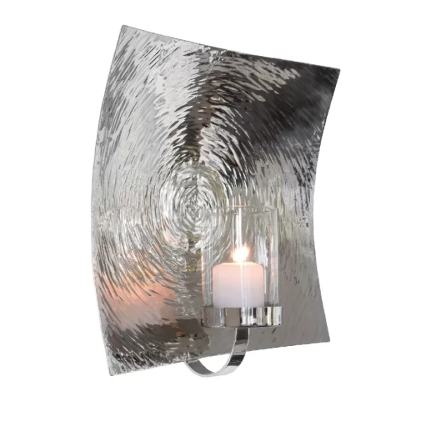 Bestpreis ? Fink Living Fink TOBAGO Wandkerzenhalter – Höhe 39 Cm – 39×20 Cm – Edelstahl ? 1