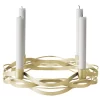 Aktion ? Stelton Tangle Adventskranz-Kerzenhalter – W 26,5 Cm – L 26,5 Cm – H 6 Cm – Messing ? 10