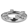 Bestes Angebot ? Fink Living Fink FLEX Kerzen-Dekokranz 4-flammig L – Ø 52 Cm – Silberfarben ❤️ 10