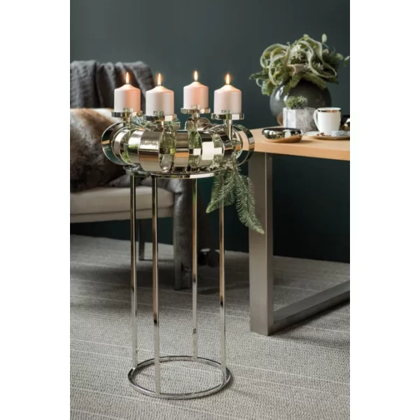 Top 10 ? Fink Living Fink ANELLO Dekokranzständer – Höhe 70 Cm, ø 32,5 Cm – Vernickelt ✨ 4
