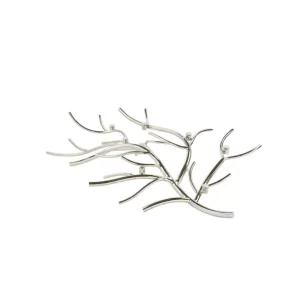 Angebote ? Fink Living Fink RAMUS Leuchter Für Teelichter 7-flammig Ohne Glasstulpen – 60x43x13,3 Cm – Silberfarben ? 11