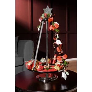 Brandneu ? Fink Living Fink CARUS Adventskranz – Ø 46 Cm – Höhe 82 Cm – Silberfarben ? 32