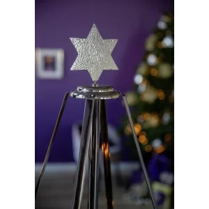 Brandneu ? Fink Living Fink CARUS Adventskranz – Ø 46 Cm – Höhe 82 Cm – Silberfarben ? 40