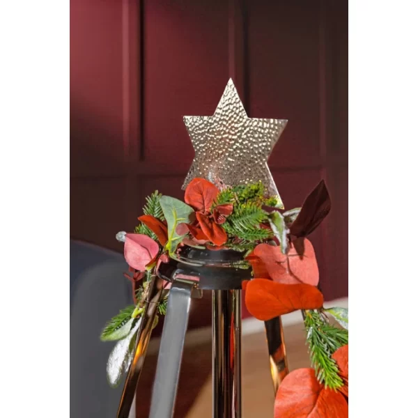Brandneu ? Fink Living Fink CARUS Adventskranz – Ø 46 Cm – Höhe 82 Cm – Silberfarben ? 17