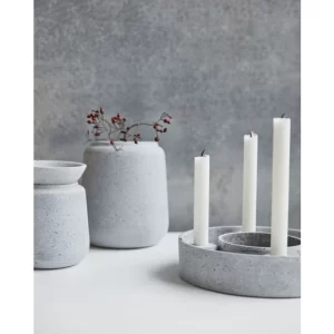 Besorgen ? House Doctor The Ring Kerzenständer – Höhe: 6 Cm, Ø 26 Cm – Hellgrau ? 12