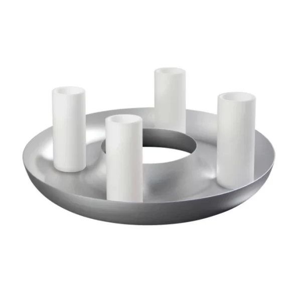 Aktion ? Sompex Circle Dekorationskranz Mit 4 Gläsern – Ø 37 – Höhe 6 Cm – Silber ? 1