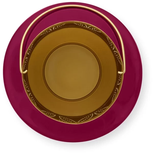 Großhandel ? Pip Studio Enamelled Laterne – Höhe 29 Cm – Dark Pink ? 3