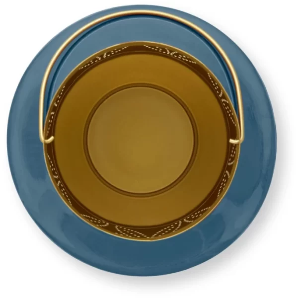 Bestpreis ? Pip Studio Enamelled Laterne – Höhe 29 Cm – Blue ? 3