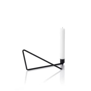 Billig ? Applicata Folded Kerzenhalter Medium – 22×8,5 Cm – Höhe 10 Cm – Black ? 10