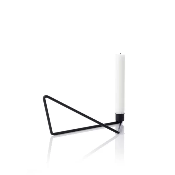 Billig ? Applicata Folded Kerzenhalter Medium – 22×8,5 Cm – Höhe 10 Cm – Black ? 3