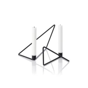 Billig ? Applicata Folded Kerzenhalter Medium – 22×8,5 Cm – Höhe 10 Cm – Black ? 16