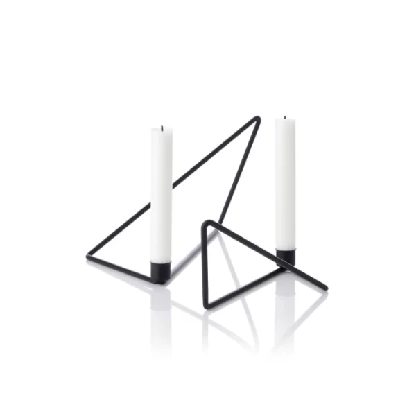 Billig ? Applicata Folded Kerzenhalter Medium – 22×8,5 Cm – Höhe 10 Cm – Black ? 6