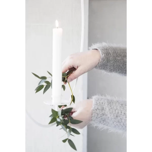 Blitzangebot ? Storefactory GULLABO Hängender Kerzenhalter – 50×50 Cm – White ? 4