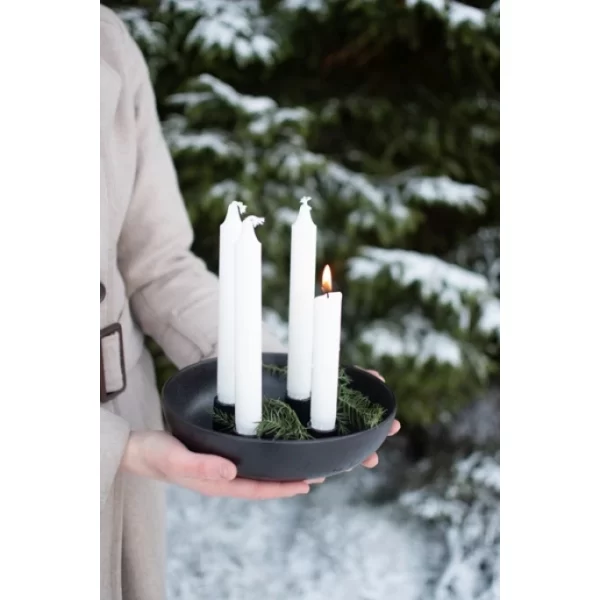 Neu ✨ Storefactory GRANHOLMEN Kerzenhalter – Ø 21 Cm – Höhe 5 Cm – Glossy Black ✨ 4