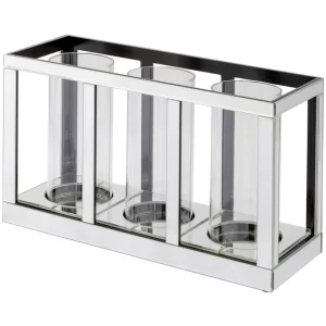 Budget ? Fink Living Fink DILARA Kerzenhalter – 3-flammig – 45x17x25 Cm – Klar ? 15