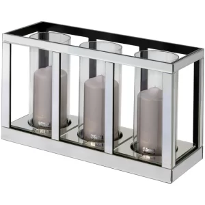 Budget ? Fink Living Fink DILARA Kerzenhalter – 3-flammig – 45x17x25 Cm – Klar ? 17