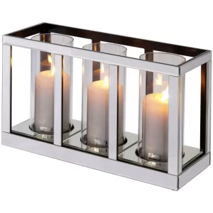 Budget ? Fink Living Fink DILARA Kerzenhalter – 3-flammig – 45x17x25 Cm – Klar ? 19