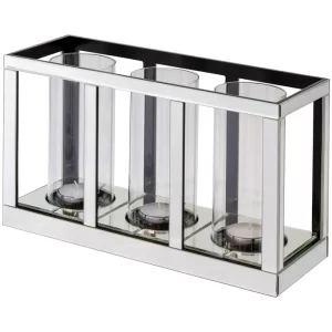 Budget ? Fink Living Fink DILARA Kerzenhalter – 3-flammig – 45x17x25 Cm – Klar ? 21