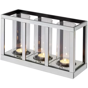 Budget ? Fink Living Fink DILARA Kerzenhalter – 3-flammig – 45x17x25 Cm – Klar ? 23