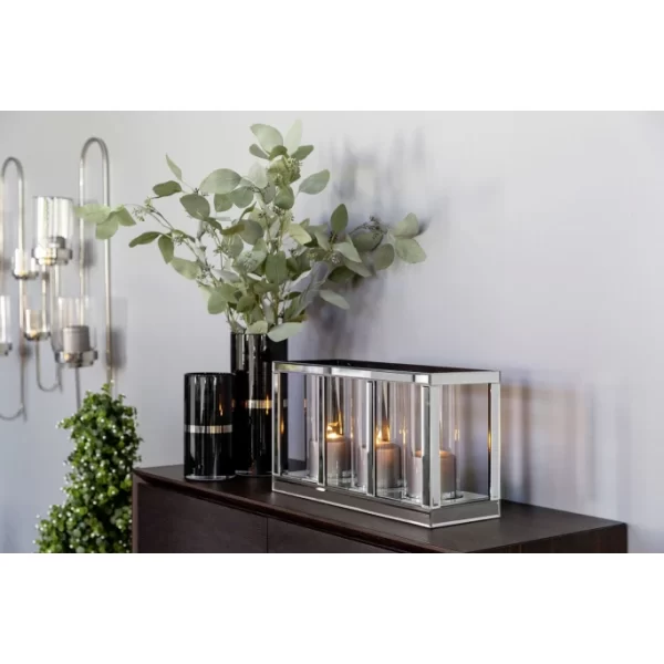 Budget ? Fink Living Fink DILARA Kerzenhalter – 3-flammig – 45x17x25 Cm – Klar ? 8