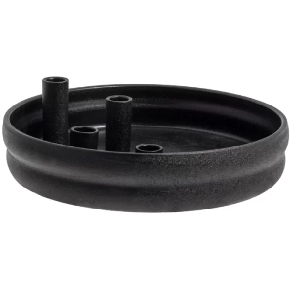 Bester Verkauf ? Storefactory BOLMEN Kerzenhalter – Ø 30 Cm – Höhe 9 Cm – Glossy Black ? 1